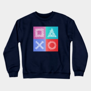 Gamer Symbols Crewneck Sweatshirt